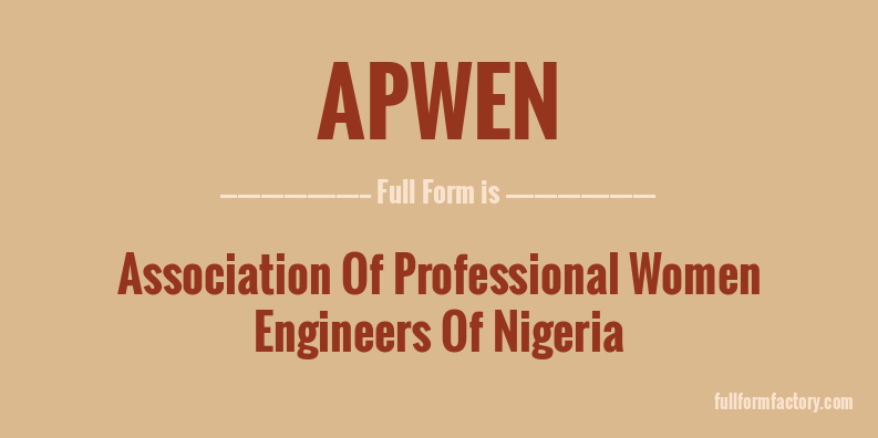 apwen-full-form