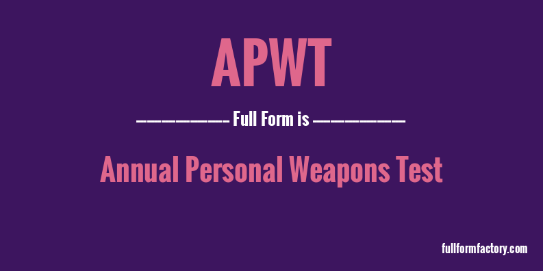 apwt-full-form