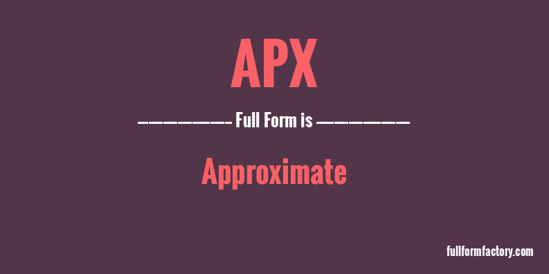 apx-full-form