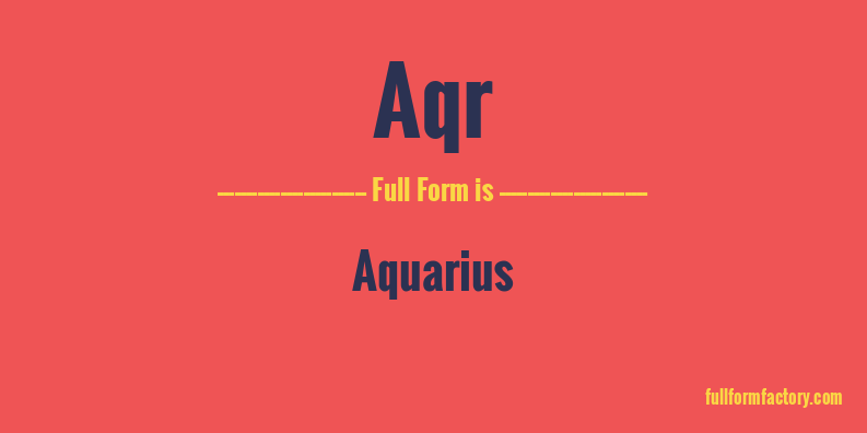 aqr-full-form