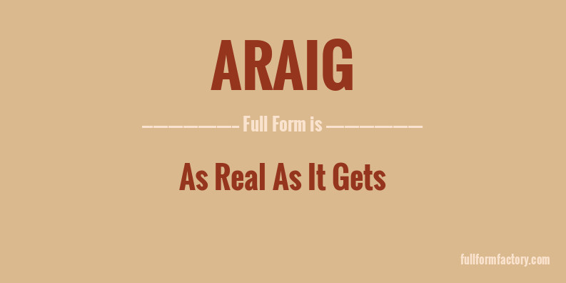 araig-full-form