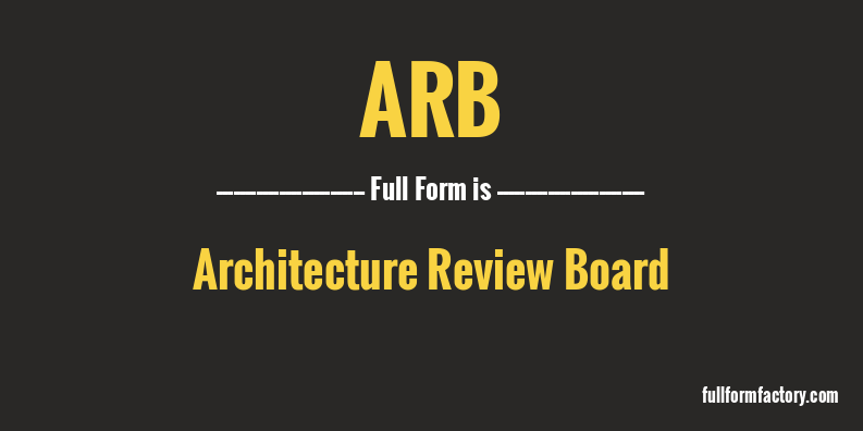 arb-full-form