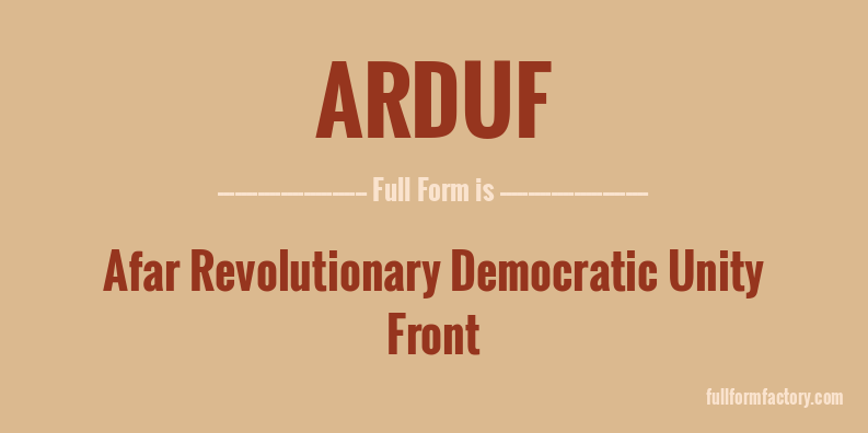 arduf-full-form
