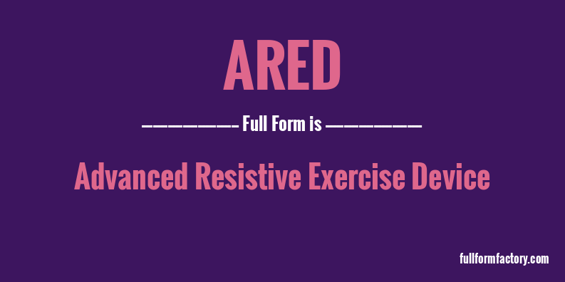 ared-full-form