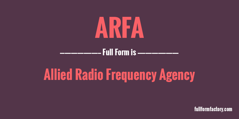 arfa-full-form
