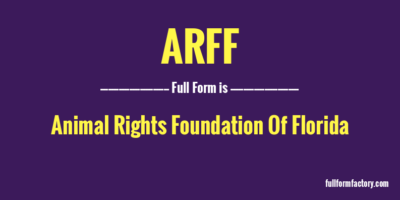arff-full-form