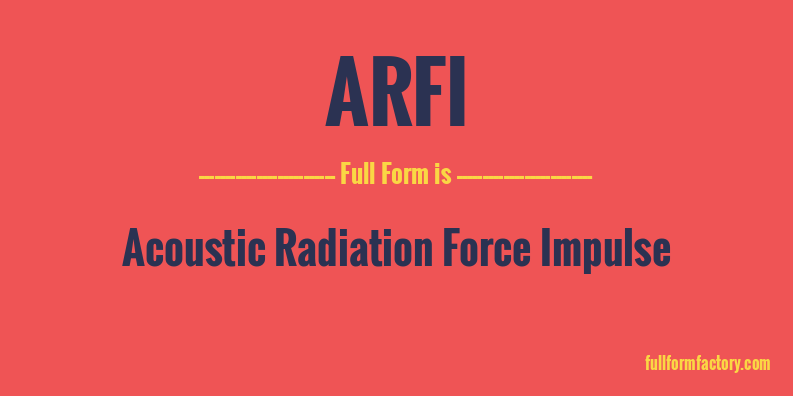 arfi-full-form