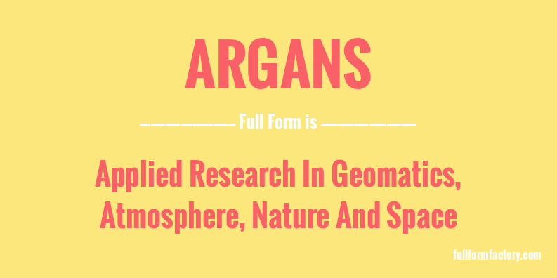 argans-full-form