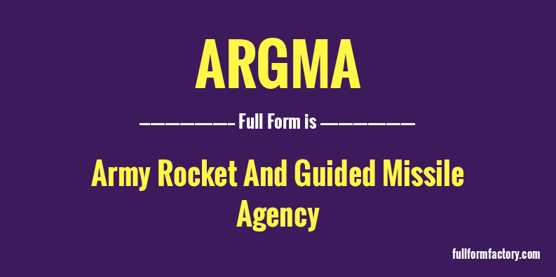 argma-full-form