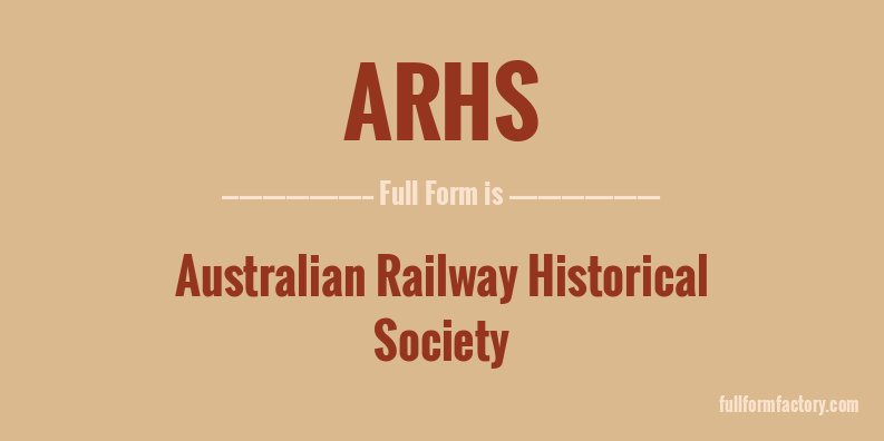arhs-full-form