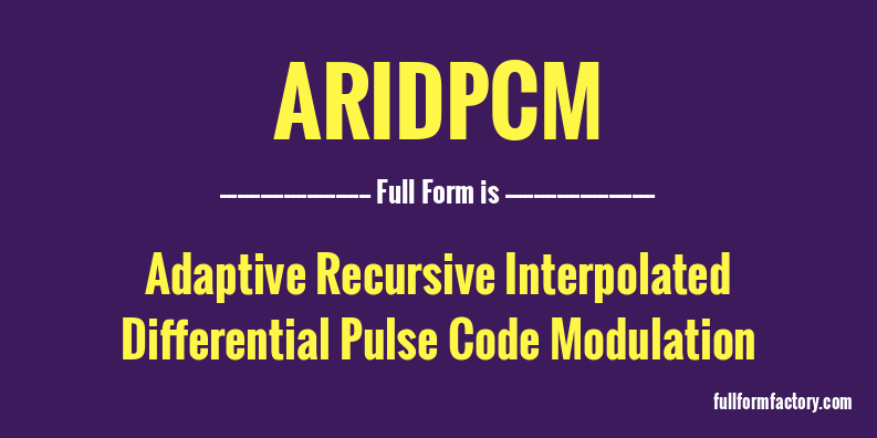 aridpcm-full-form