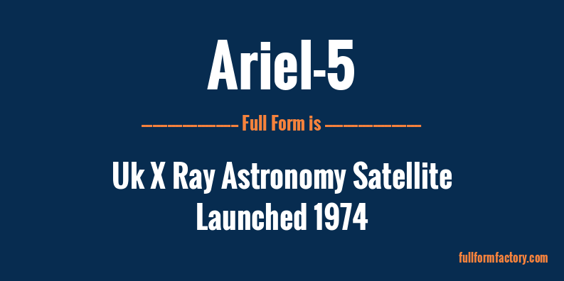 ariel-5-full-form