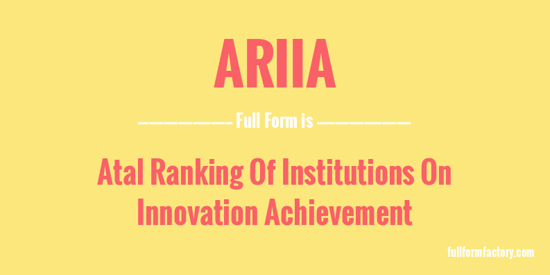 ariia-full-form