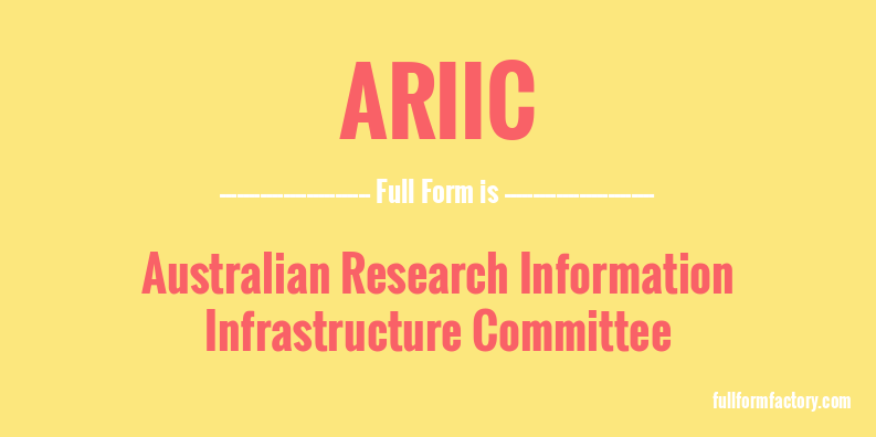 ariic-full-form