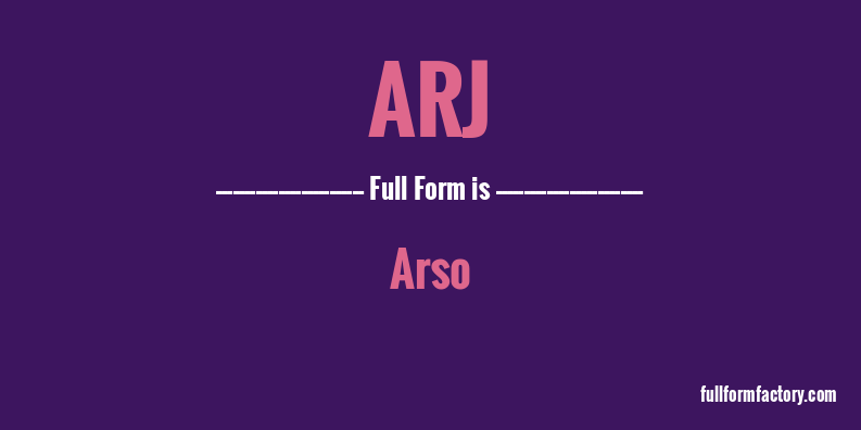 arj-full-form