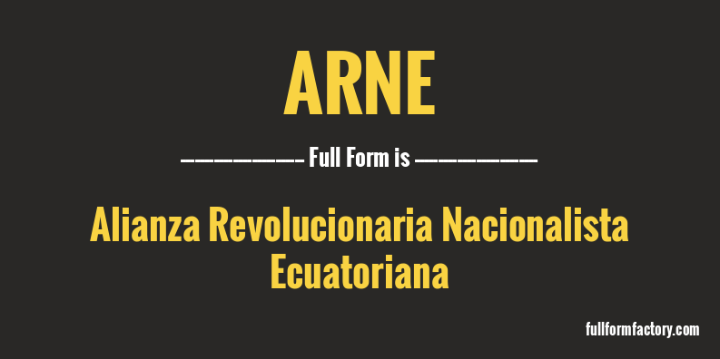 arne-full-form