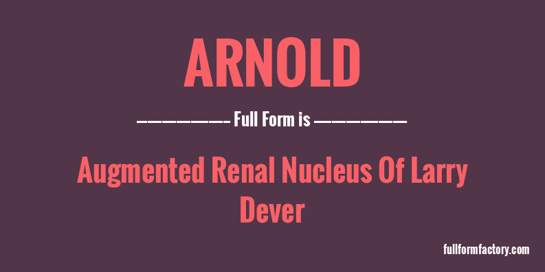 arnold-full-form