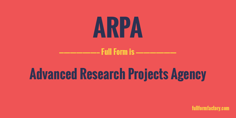 arpa-full-form