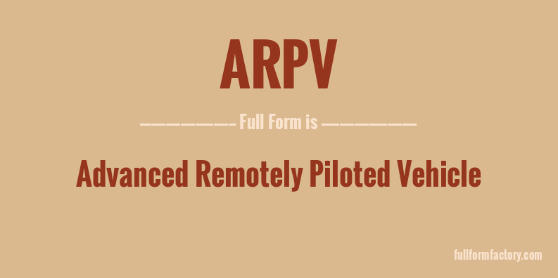 arpv-full-form