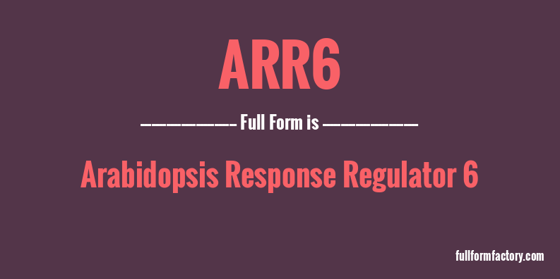 arr6-full-form
