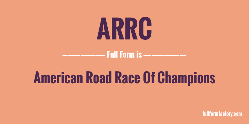 arrc-full-form