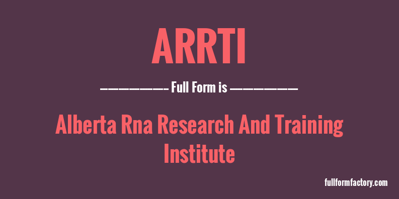 arrti-full-form