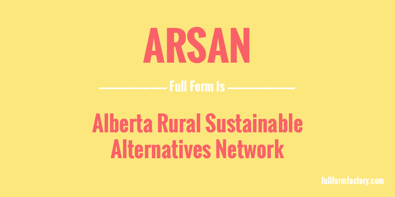 arsan-full-form