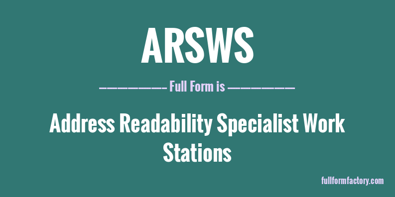 arsws-full-form