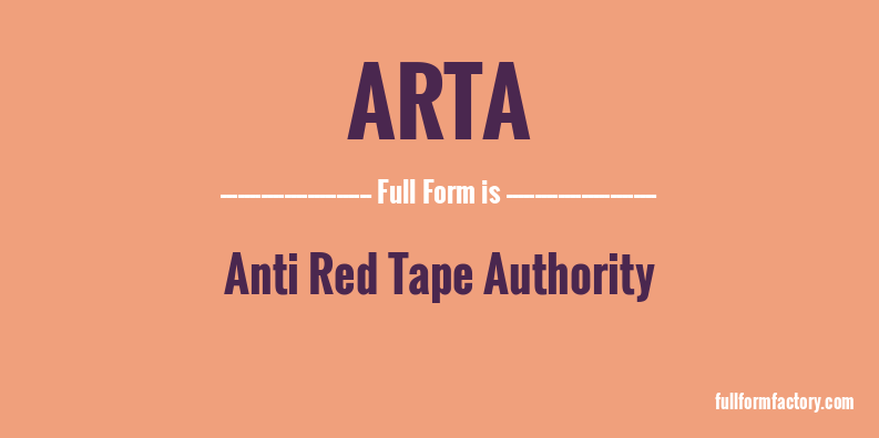 arta-full-form
