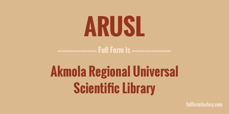 arusl-full-form