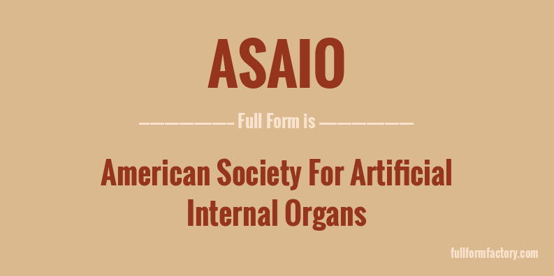 asaio-full-form