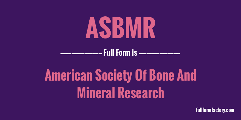 asbmr-full-form