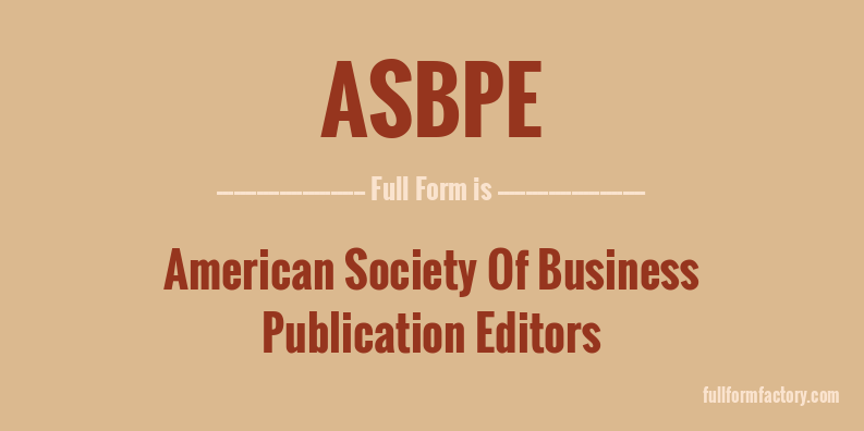 asbpe-full-form