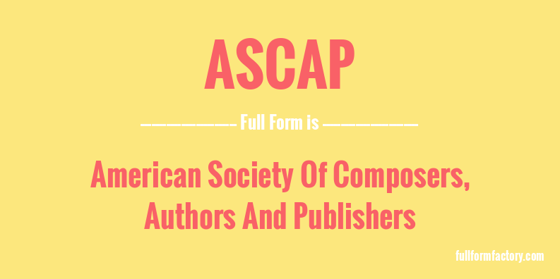 ascap-full-form