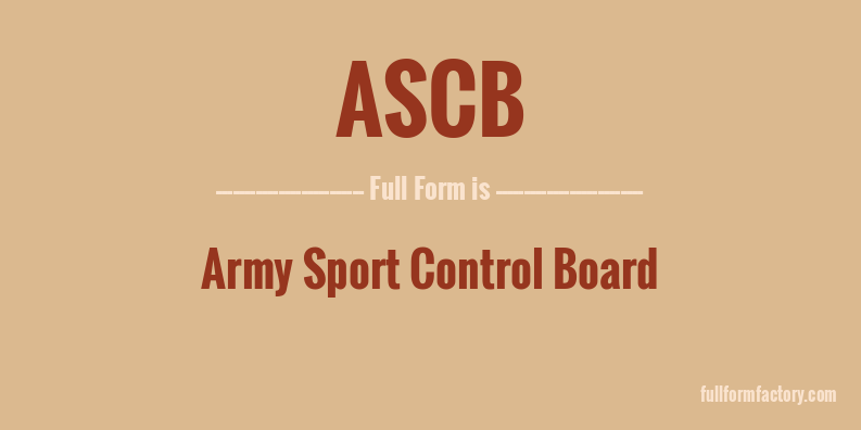 ascb-full-form