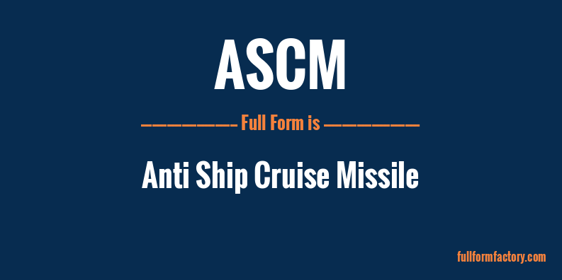ascm-full-form