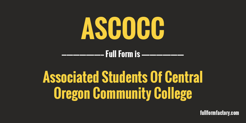 ascocc-full-form
