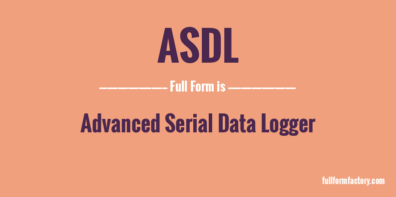 asdl-full-form