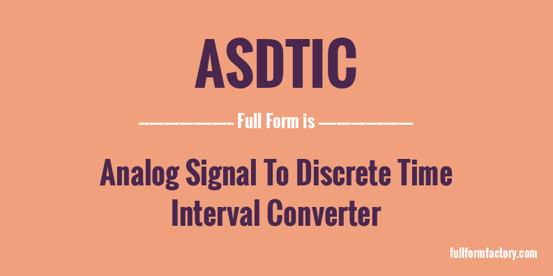 asdtic-full-form