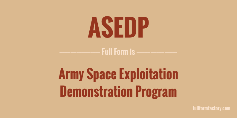 asedp-full-form