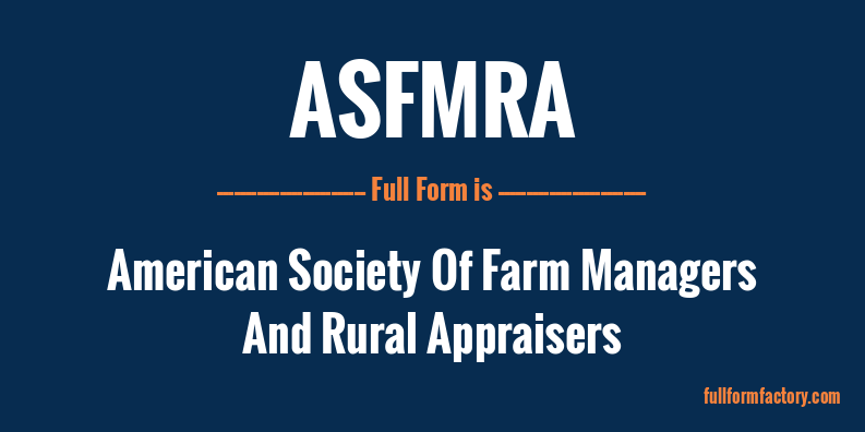asfmra-full-form