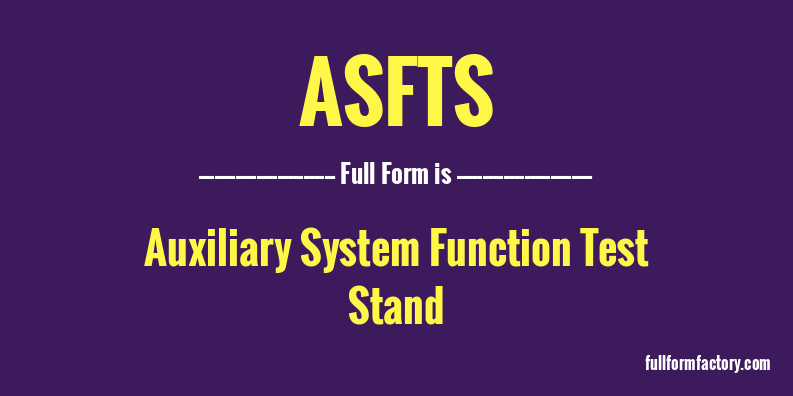 asfts-full-form