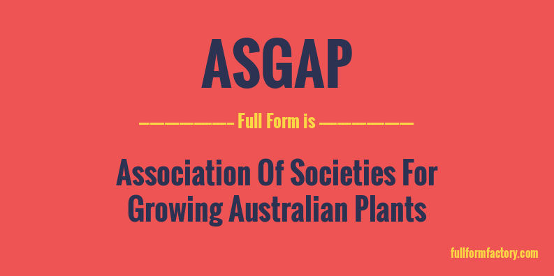 asgap-full-form