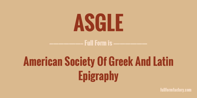asgle-full-form