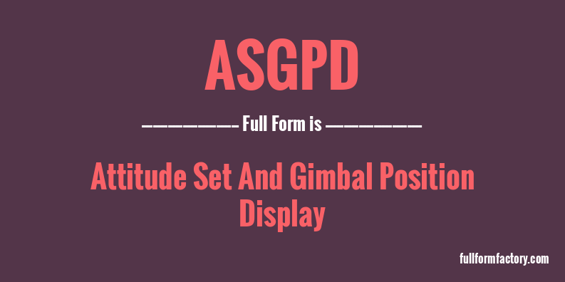 asgpd-full-form