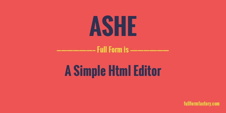 ashe-full-form