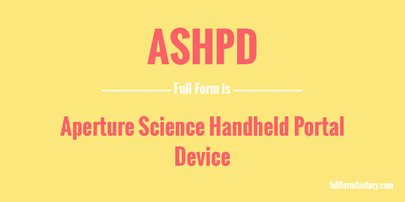 ashpd-full-form