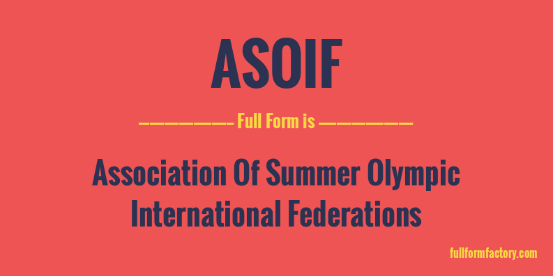 asoif-full-form