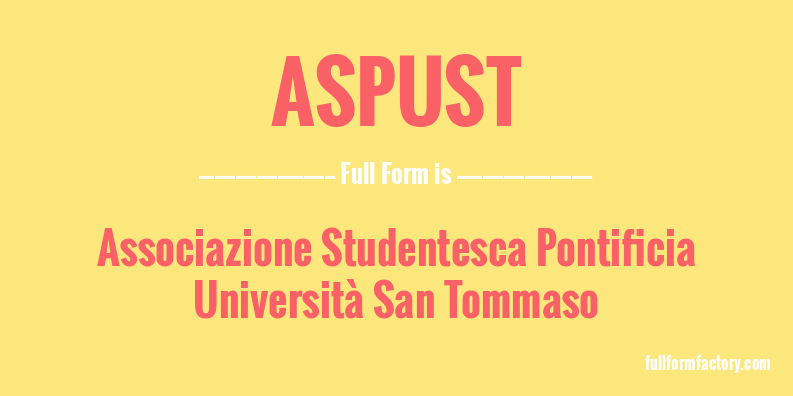aspust-full-form
