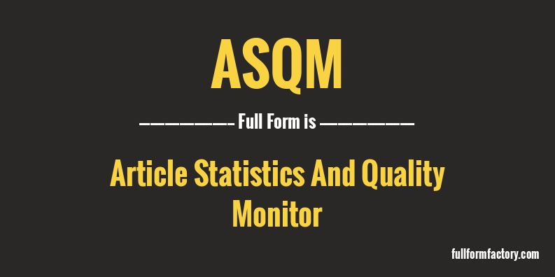 asqm-full-form